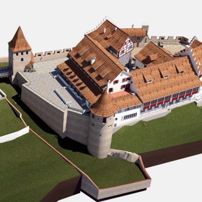 slider-point cloud to CAD Schloss Laufen am Rheinfall slider-point cloud to CAD Schloss Laufen am Rheinfall