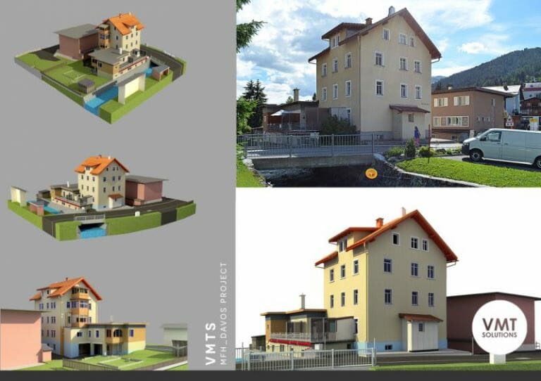 hiện trạng công trình, bản vẽ hiện trạng 2D &3D, point cloud to bim, mô hình 3D