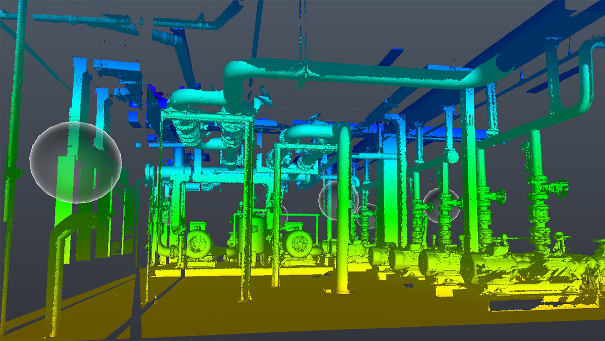 3D Vermessung des Pumpenraums