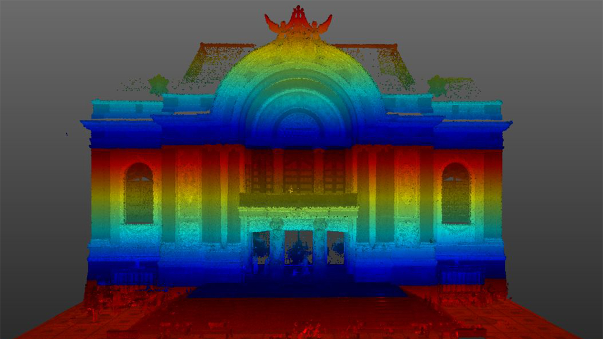 3d Laser scanning Saigon オペラハウス
