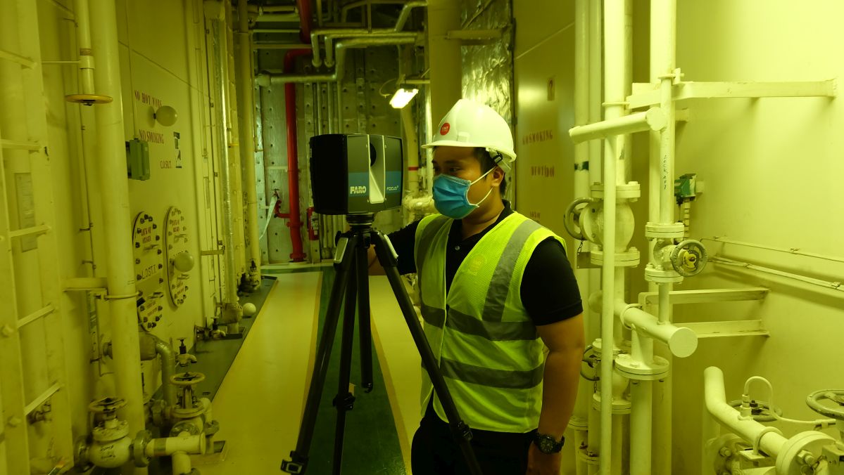 3D Laser scanning for BWTS installation in Cai Mep