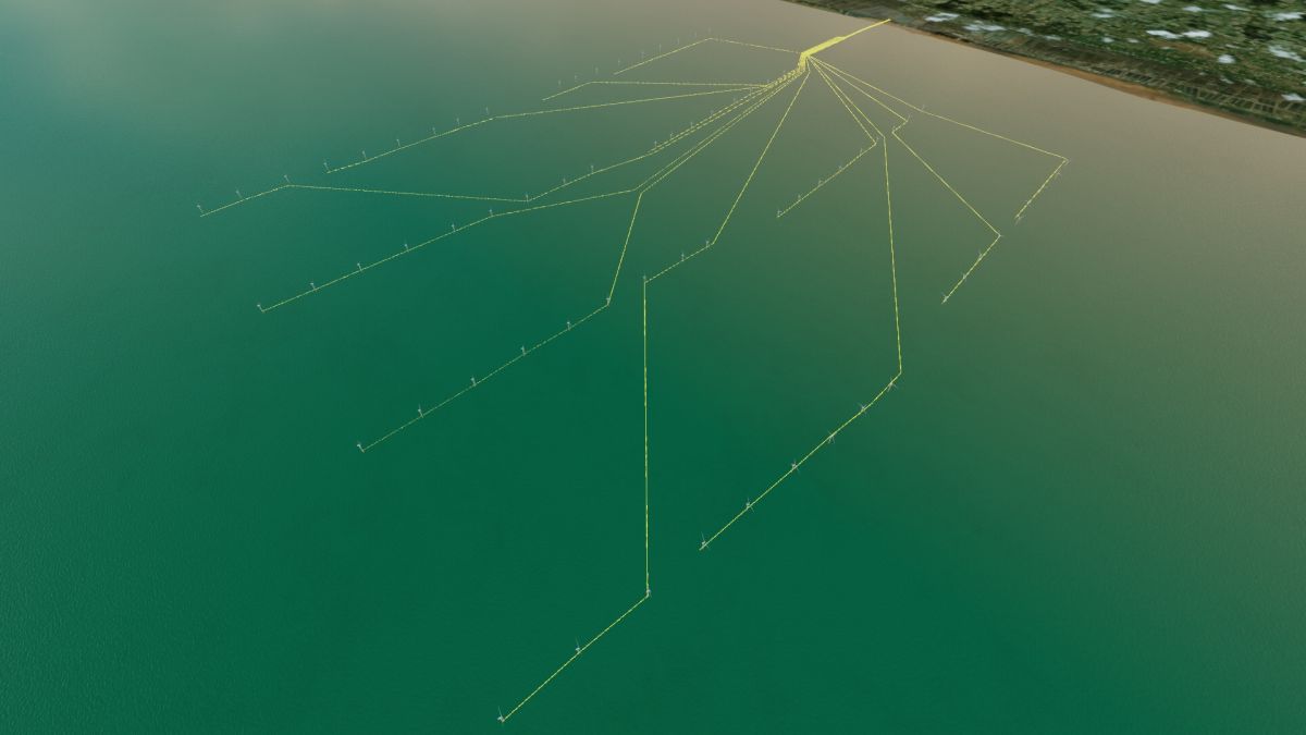 3D Animation Offshore Windfarm