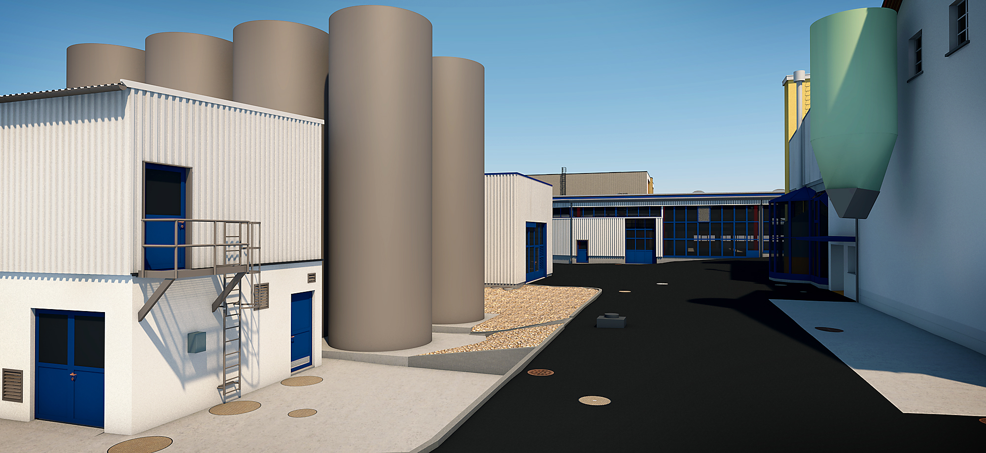 Dựng mô hình 3D nhà xưởng công nghiệp từ Point Cloud