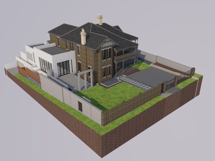 Point cloud to 3D heritage house model
