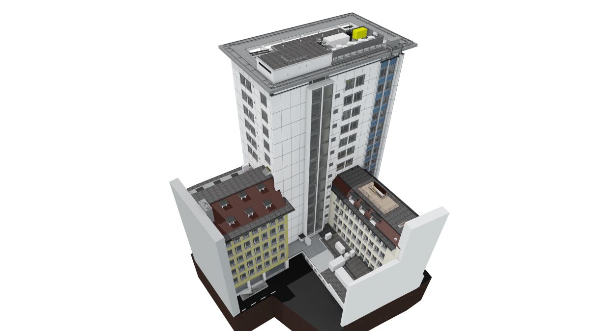 3Dモデルのシティハウス
