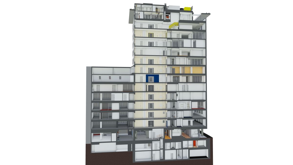 3Dモデルのシティハウス