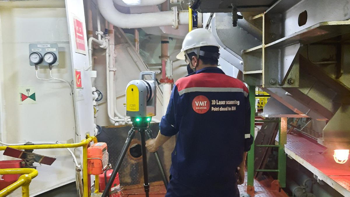 3d laser scanning for BWTS in Quy Nhon Port