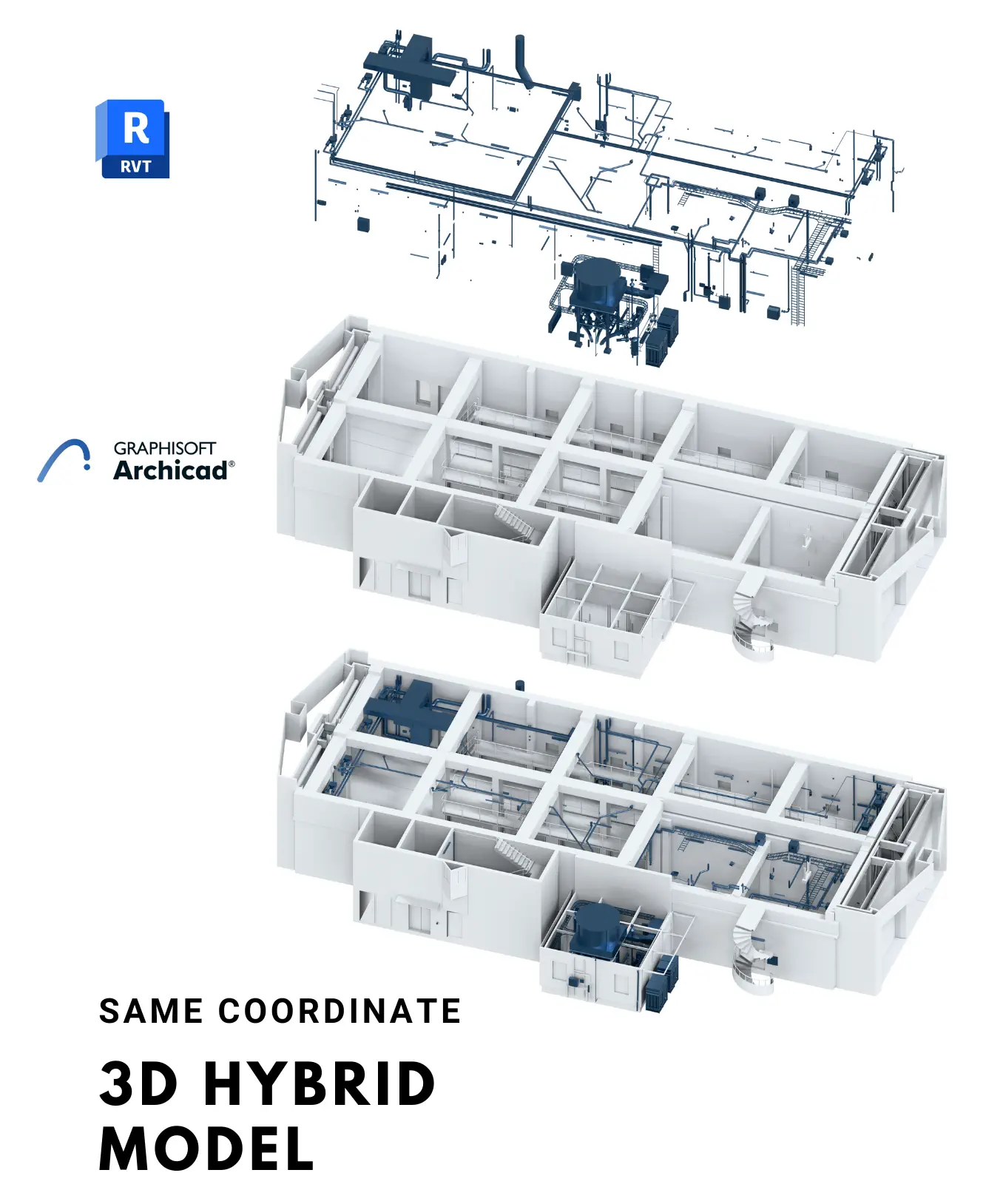 hybrides 3D-BIM-Modell