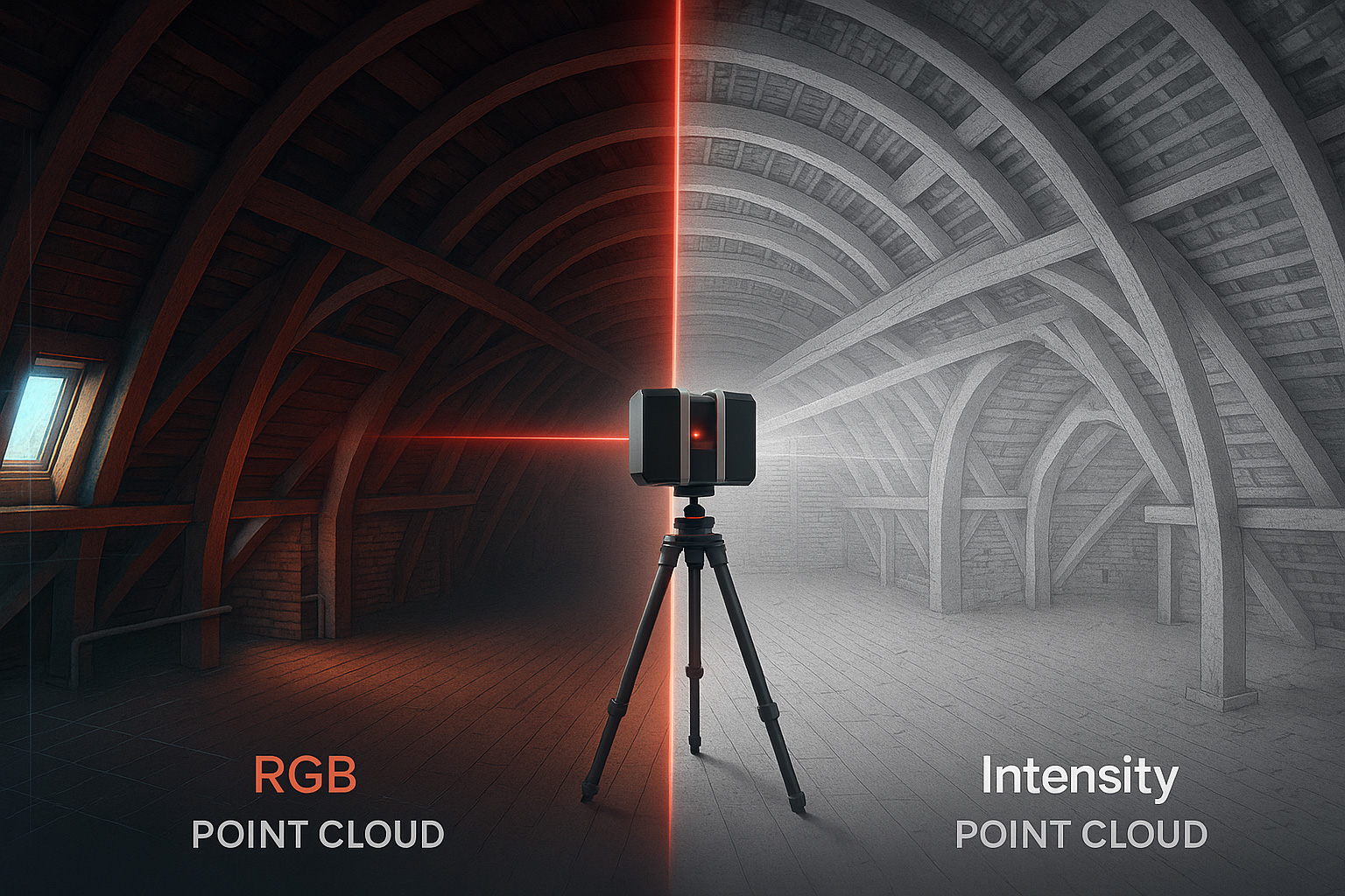 point cloud intensity vs RGB