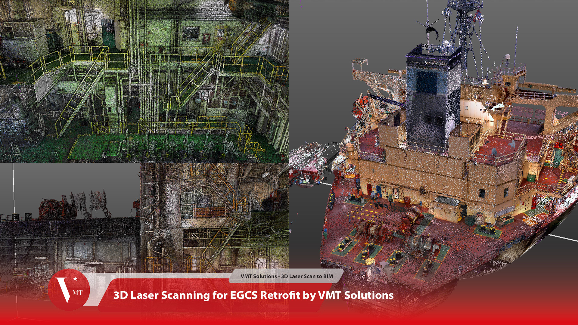 Detailed 3D point cloud for as-built modeling in EGCS retrofit