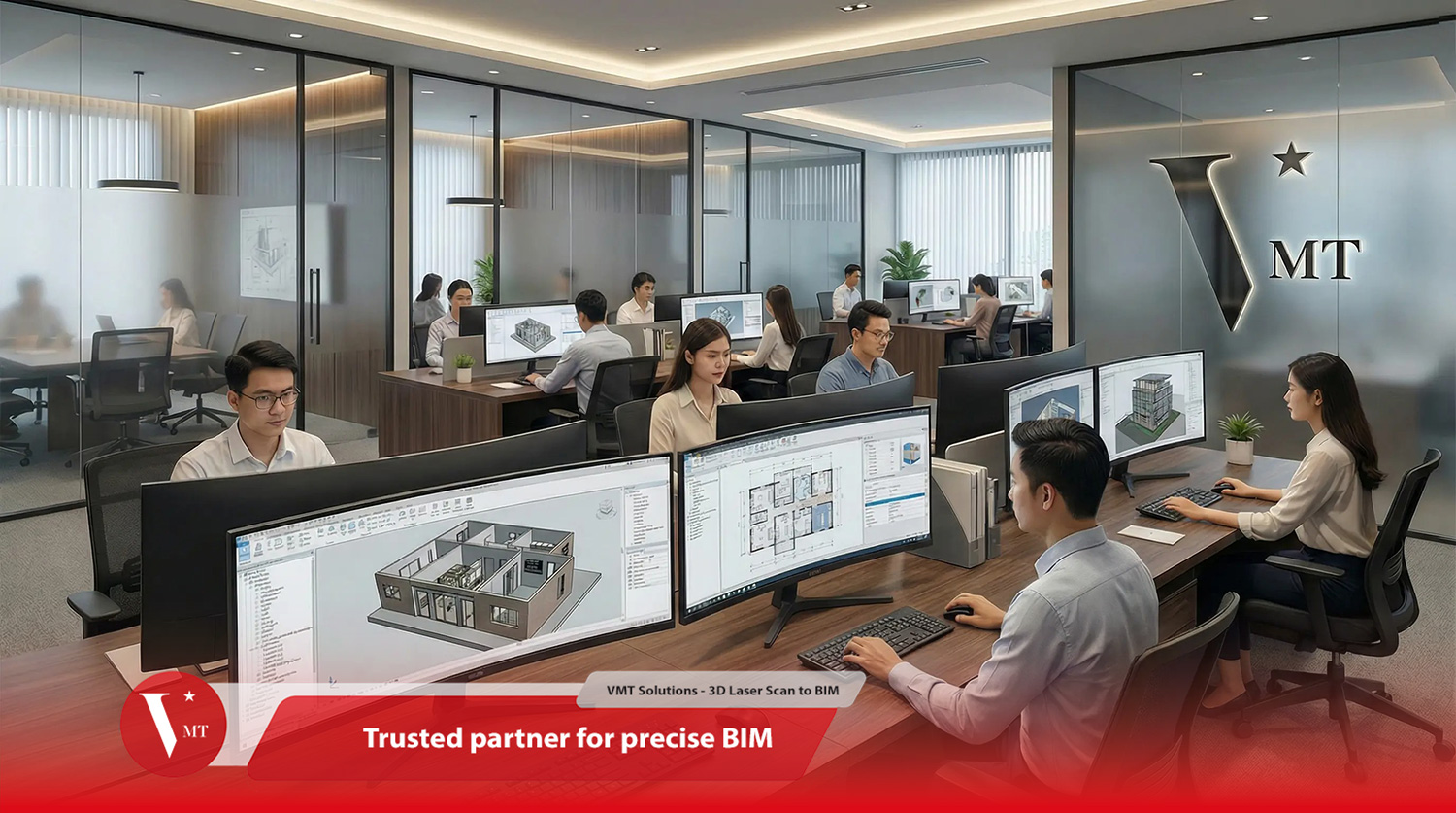 Scalable BIM production workspace showing native BIM workflows across Revit, Archicad, Vectorworks, and Allplan