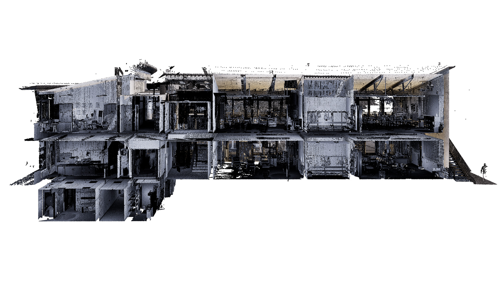 Punktwolke Gebäude Laserscanning Bestand