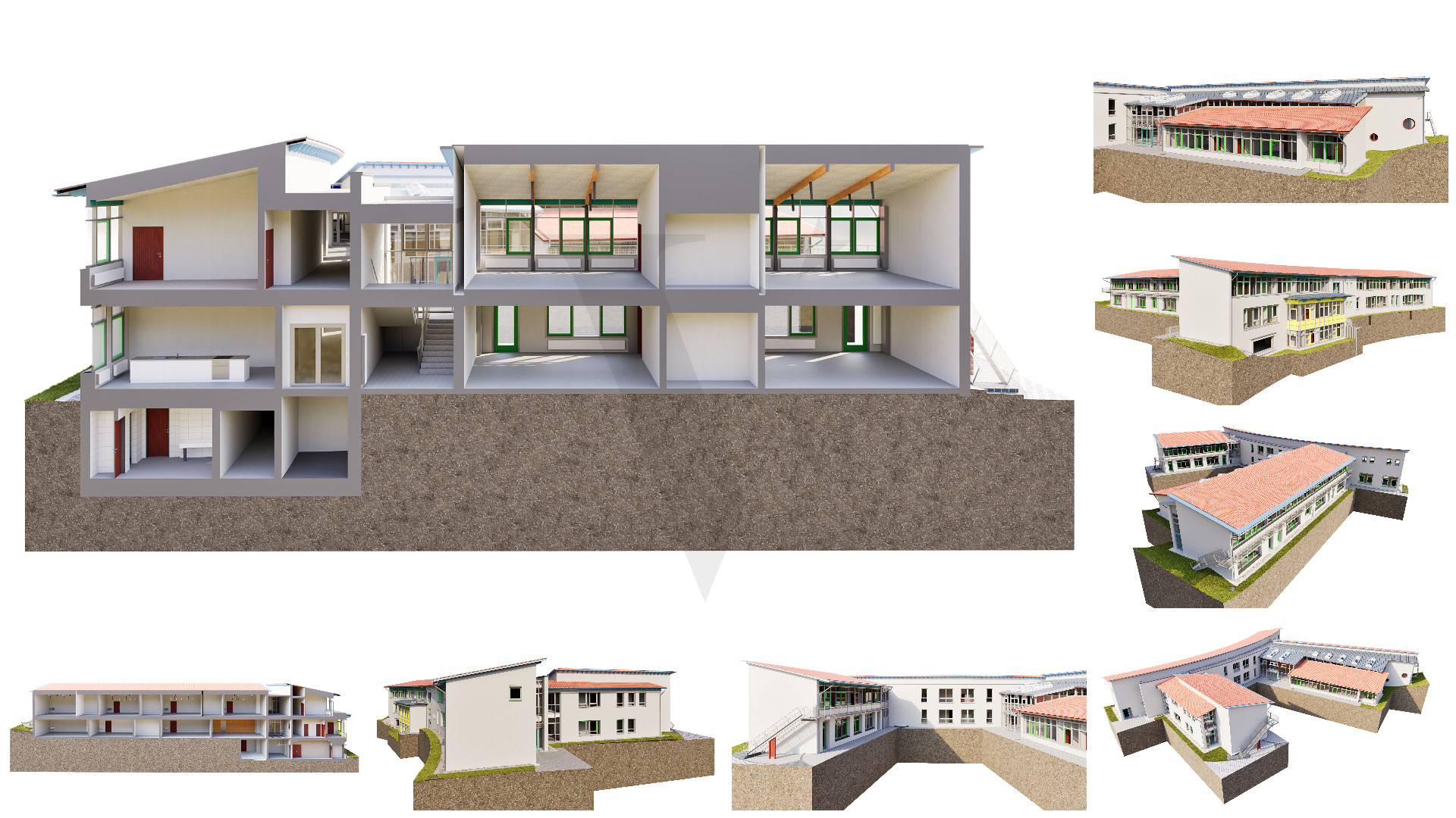 Allplan BIM Modell aus Punktwolke – Bestandsmodell Gebäude