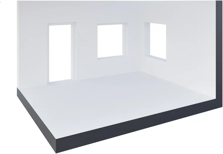 Door modeled at LOD 100: generic opening, no detail