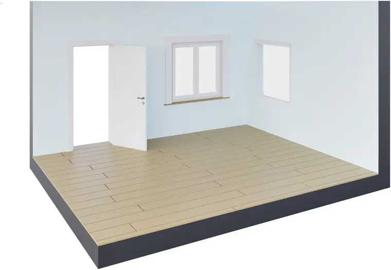 Door modeled at LOD 300: element-accurate geometry and real dimensions