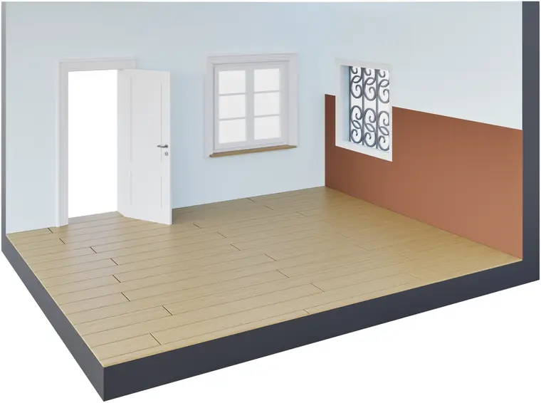 Door modeled at LOD 400: fabrication-relevant detail